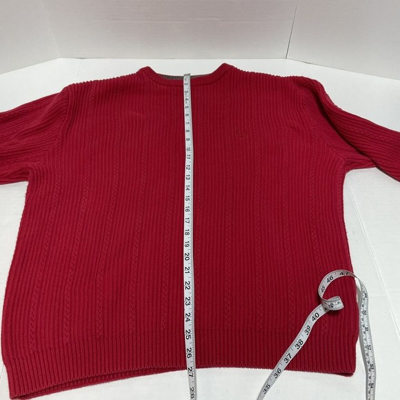 Vintage Chaps Ralph Lauren Knit Sweater Mens XL, Red, Logo, VTG - Picture 8 of 10